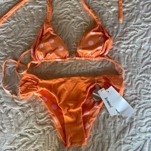 Polkadot, reversible, bikini